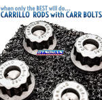 Carrillo Rods with CARR Bolts at Dynoman